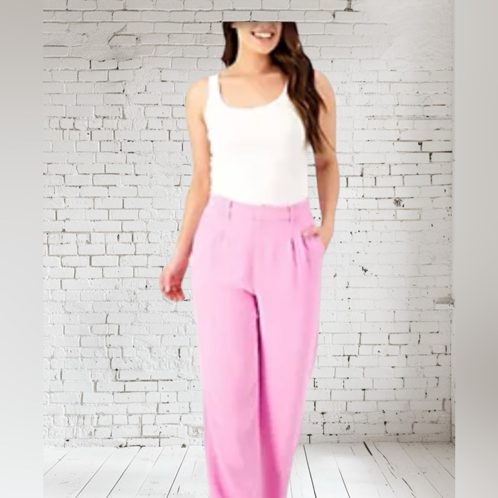 Candace Cameron Bure Darted Straight Pants 24WP NWT | Sleek Curve‑Friendly Fit - Picture 2 of 6
